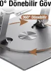 ALLY MC BRAKET LS928 PREMİUM 360 DÖNEBİLEN AYARLANABİLİR ALÜMİNYUM LAPTOP-BİLGİSAYAR STANDI