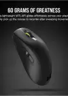 CORSAİR M75 AİR WİRELESS CH-931D100-EU SİYAH ŞARJLI OPTİK KABLOSUZ OYUNCU MOUSE
