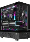 Dragos Basalt Pro V2 Siyah Temperature 6x ARGB Fan 600w 80+ mATX Bilgisayar Kasası
