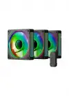 GAMEPOWER GLACİA 120 INFİNİTY ARGB 3LU FAN SETİ + HUB KİT