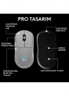 LOGİTECH G PRO 2 910-007303 BEYAZ LİGHTSPEED HERO ŞARJLI OPTİK KABLOSUZ OYUNCU MOUSE