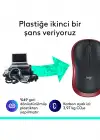 LOGITECH M185 KIRMIZI 910-002235 WİRELESS OPTİK MOUSE