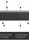 Logitech MK470 920-009435 ince Kablosuz Klavye Mouse Set Siyah