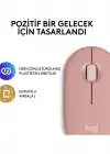 LOGITECH PEBBLE 2 M350S KABLOSUZ BLUETOOTH SESSİZ OPTİK MOUSE PEMBE