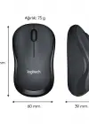 Logitech Silent M220 910-004878 Wireless Optik Sessiz Mouse Siyah