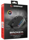 RAMPAGE SMX-52 BROKER USB SİYAH RGB IŞIKLI 7200 DPİ GAMİNG OYUNCU MOUSE