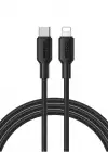 RECCİ RS46CL TYPE-C TO LİGHTNİNG PD 30W HIZLI ŞARJ ÖZELLİKLİ DATA VE ŞARJ KABLOSU 1.2M