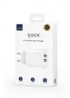 WİWU Wİ-U003 QUİCK 2.1A ÇİFT USB ÇIKIŞLI HIZLI ŞARJ BAŞLIĞI ADAPTÖRÜ
