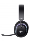 HAVİT GAMENOTE FUXİ-H7 SYİAH RGB USB KABLOLU/KABLOSUZ KULAK ÜSTÜ OYUNCU KULAKLIĞI