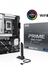 ASUS Prime Z890-P WiFi DDR5 8666 MHz(OC) 4xM2 USB3.2 WiFi7 intel Soket 1851 Anakart