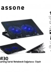 CLASSONE M30 Mavi Led Çift Fanlı 14-17 inch Notebook Soğutucu