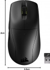 CORSAİR M75 AİR WİRELESS CH-931D100-EU SİYAH ŞARJLI OPTİK KABLOSUZ OYUNCU MOUSE