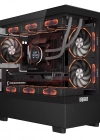 Dragos Basalt Pro 6X ARGB Fan 600W 80+ mATX Panoramik Temperli Cam Gaming Siyah Bilgisayar Kasası