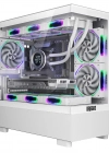 Dragos Basalt Pro 6X ARGB Fan 600W 80+ mATX Panoramik Temperli Cam Gaming Beyaz Bilgisayar Kasası