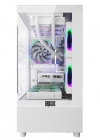 Dragos Basalt Pro 6X ARGB Fan 600W 80+ mATX Panoramik Temperli Cam Gaming Beyaz Bilgisayar Kasası