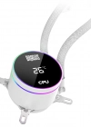 Dragos FrostBite 360 White ARGB Digital Isı Göstergeli 360mm Intel/AMD Uyumlu Sıvı Soğutucu