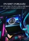 GamePower Skadi Elite 360 ARGB LCD Ekranlı İşlemci Sıvı Soğutucu