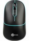 Lenovo Lecoo WS210 Dual Mod RGB 2.4GHz WiFi + Bluetooth 1600DPI Şarjlı Sessiz Kablosuz Optik Mouse Siyah