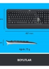 Logitech MK540 920-008687 Multimedya Türkçe Q Kablosuz Klavye Mouse Set