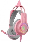 Rampage RM-K91 X-CATTY Pembe USB 7.1 Version RGB Gaming Oyuncu Kulaklık