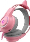Rampage RM-K91 X-CATTY Pembe USB 7.1 Version RGB Gaming Oyuncu Kulaklık
