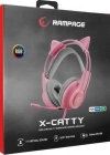 Rampage RM-K91 X-CATTY Pembe USB 7.1 Version RGB Gaming Oyuncu Kulaklık