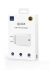 WİWU Wİ-U001 QUİCK 20W TEK BAĞLANTILI TYPE-C PD HIZLI ŞARJ BAŞLIĞI