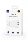 WİWU Wİ-U003 QUİCK 2.1A ÇİFT USB ÇIKIŞLI HIZLI ŞARJ BAŞLIĞI ADAPTÖRÜ