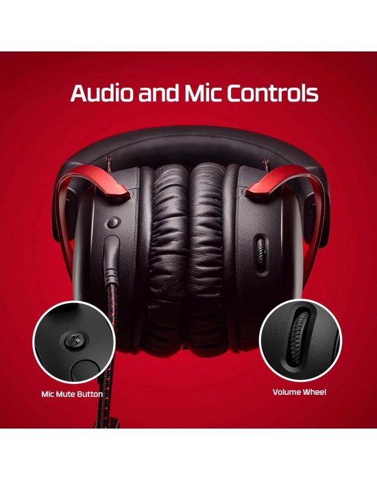 HYPERX CLOUD III 727A9AA SİYAH-KIRMIZI KABLOLU KULAK ÜSTÜ OYUNCU KULAKLIĞI