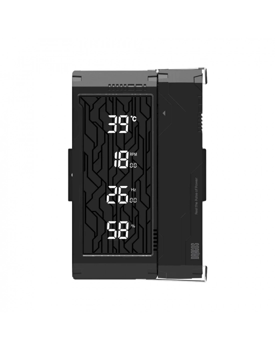 DRAGOS DIGITAL ISI GÖSTERGELİ SİYAH KULE TİPİ CPU SOĞUTUCU