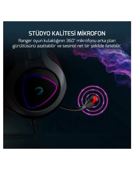 GAMEPOWER RANGER RGB 7.1 USB KABLOLU KULAK ÜSTÜ OYUNCU KULAKLIĞI