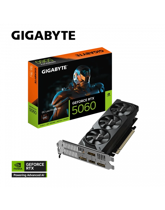Gigabyte RTX 5060 OC Low Profile 8G GV-N5060OC-8GL 128 Bit GDDR7 8 GB Ekran Kartı