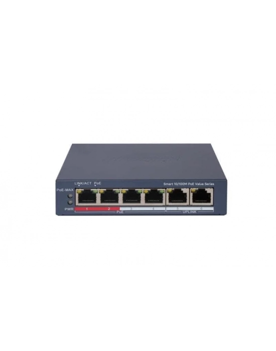 HİKVİSİON DS-3E1106P-EI/M 4 PORT POE SWİTCH