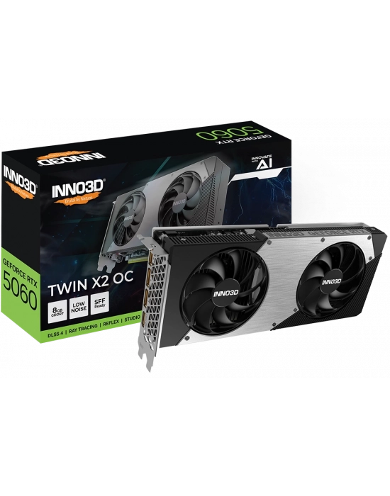 Inno3D RTX 5060 Twin X2 N50602-08D7-195071N 128 Bit GDDR7 8 GB Ekran Kartı