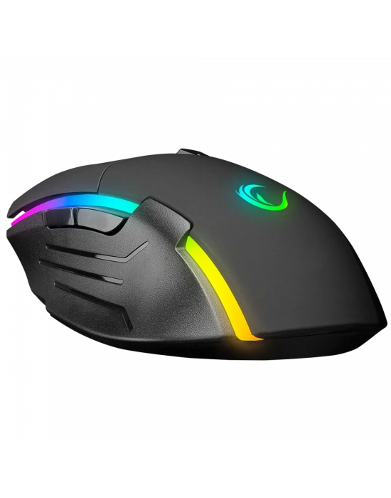RAMPAGE SMX-52 BROKER USB SİYAH RGB IŞIKLI 7200 DPİ GAMİNG OYUNCU MOUSE