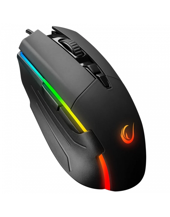 RAMPAGE SMX-52 BROKER USB SİYAH RGB IŞIKLI 7200 DPİ GAMİNG OYUNCU MOUSE