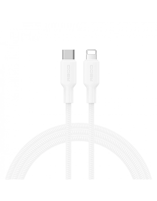 RECCİ RS46CL TYPE-C TO LİGHTNİNG PD 30W HIZLI ŞARJ ÖZELLİKLİ DATA VE ŞARJ KABLOSU 1.2M