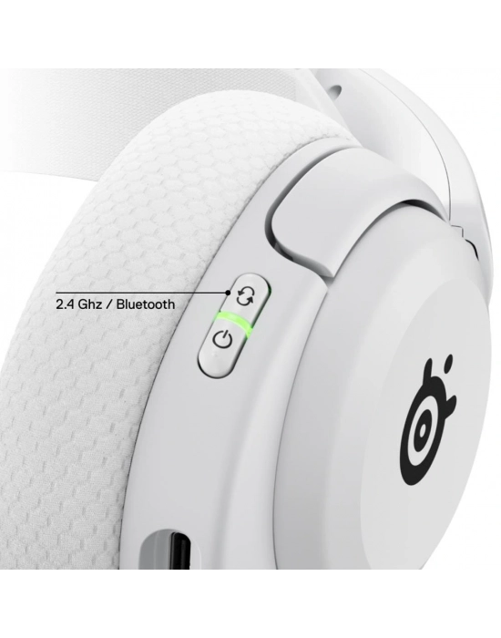 SteelSeries Arctis Nova 5 Wireless ve Bluetooth Kablosuz Gaming Kulaklık - Beyaz