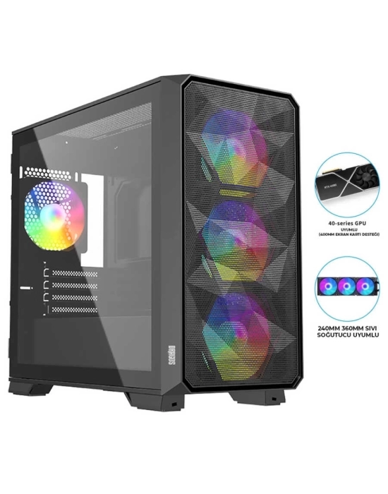 Teknowith AMD Ryzen 5500 RTX3060 12GB 16GB Ram 500GB M.2 Gaming Bilgisayar