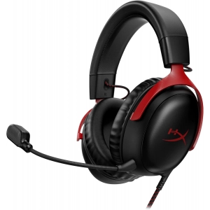HYPERX CLOUD III 727A9AA SİYAH-KIRMIZI KABLOLU KULAK ÜSTÜ OYUNCU KULAKLIĞI