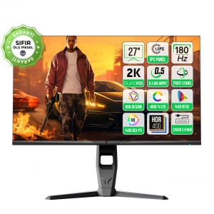 GamePower Royal T20 27 2K IPS 0.5ms 180Hz Pivot Gaming Monitör