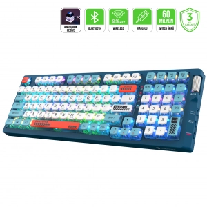 GamePower Sense RGB Red Switch Kablolu/Kablosuz Mekanik Gaming Klavye