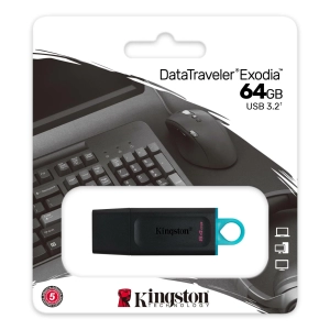 Kingston 64 GB Exodia USB 3.2 Gen1 DTX/64GB USB Bellek