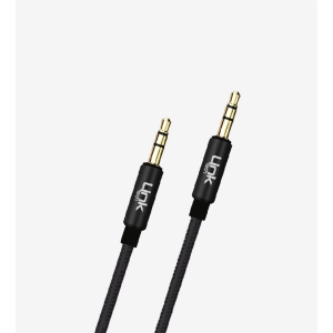 LinkTech A580 2m Örgülü 3.5mm AUX Kablo Siyah