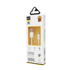 Linktech K559 Strong 2.4A Lightning/USB Şarj Kablosu
