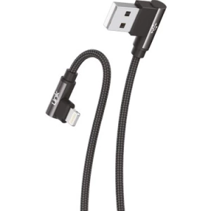 LinkTech K593 Safe Lightning USB Örgülü 90 Derece 3A Şarj Kablosu