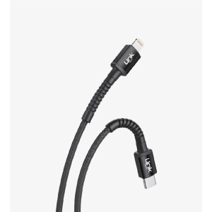 Linktech K599 Safe Flexible 30W Type-C/Lightning Metal Başlıklı Örgülü Şarj Kablosu