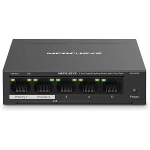 MERCUSYS MS105GP 5 PORT 10/100/1000 POE SWITCH