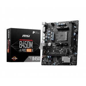 MSI B450M-A PRO MAX II 4133MHZ(OC) DDR4 SOKET AM4 M.2 mATX Anakart