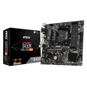 MSI B450M PRO-VDH MAX AMD AM4 DDR4 3866MHZ(OC) M.2 mATX Anakart